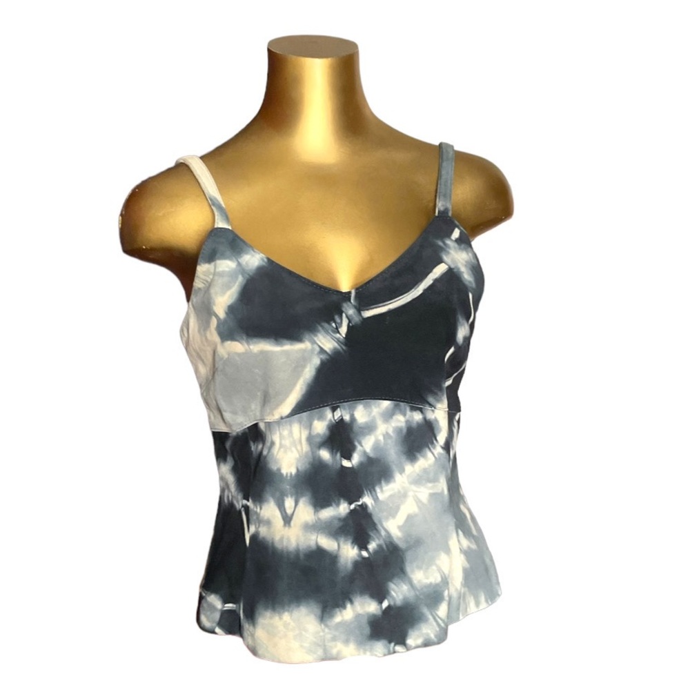 Tie Dye Genuine Leather Top Unique Rare Sample